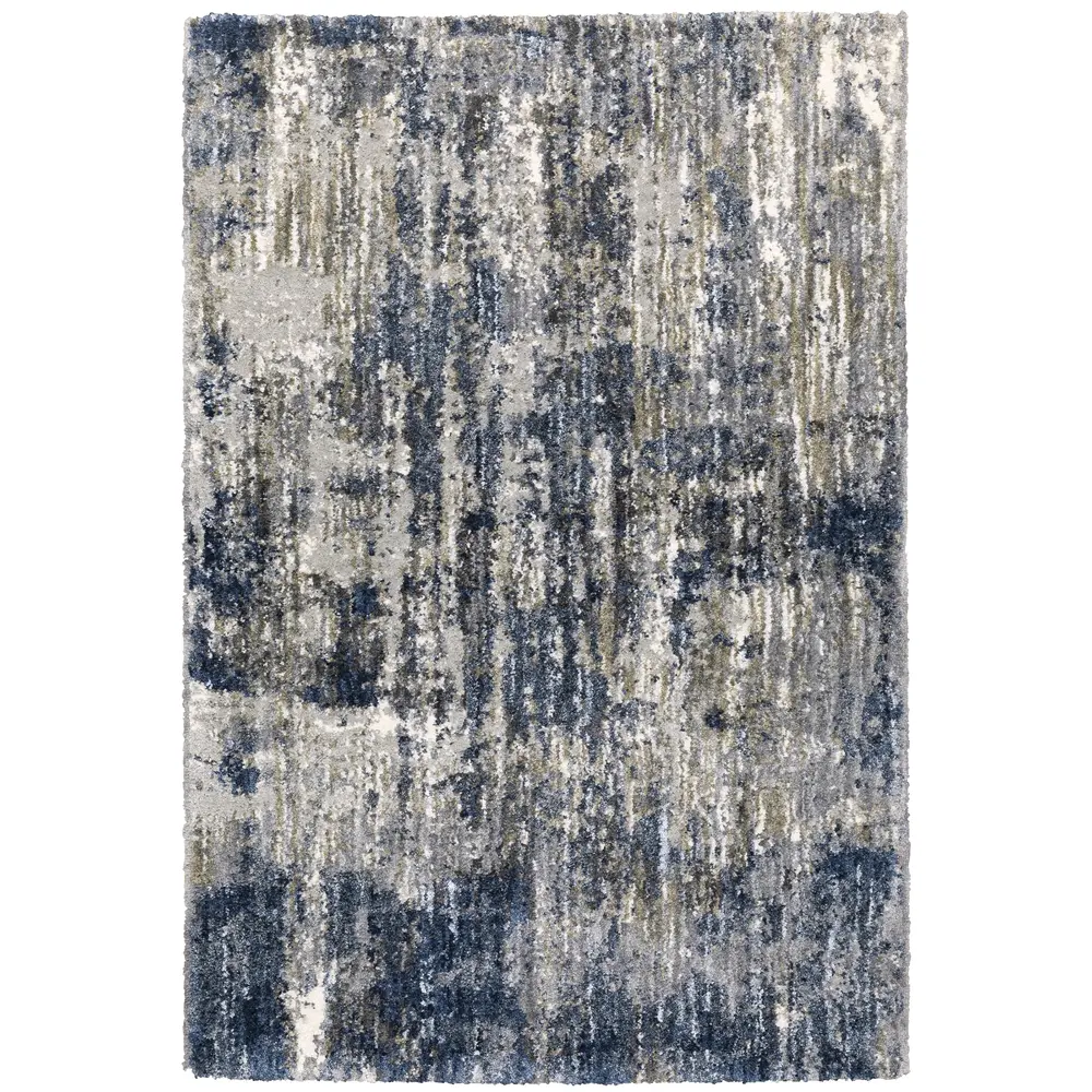 Aspen 2061L Grey/ Blue Indoor Area Rug - 6'7