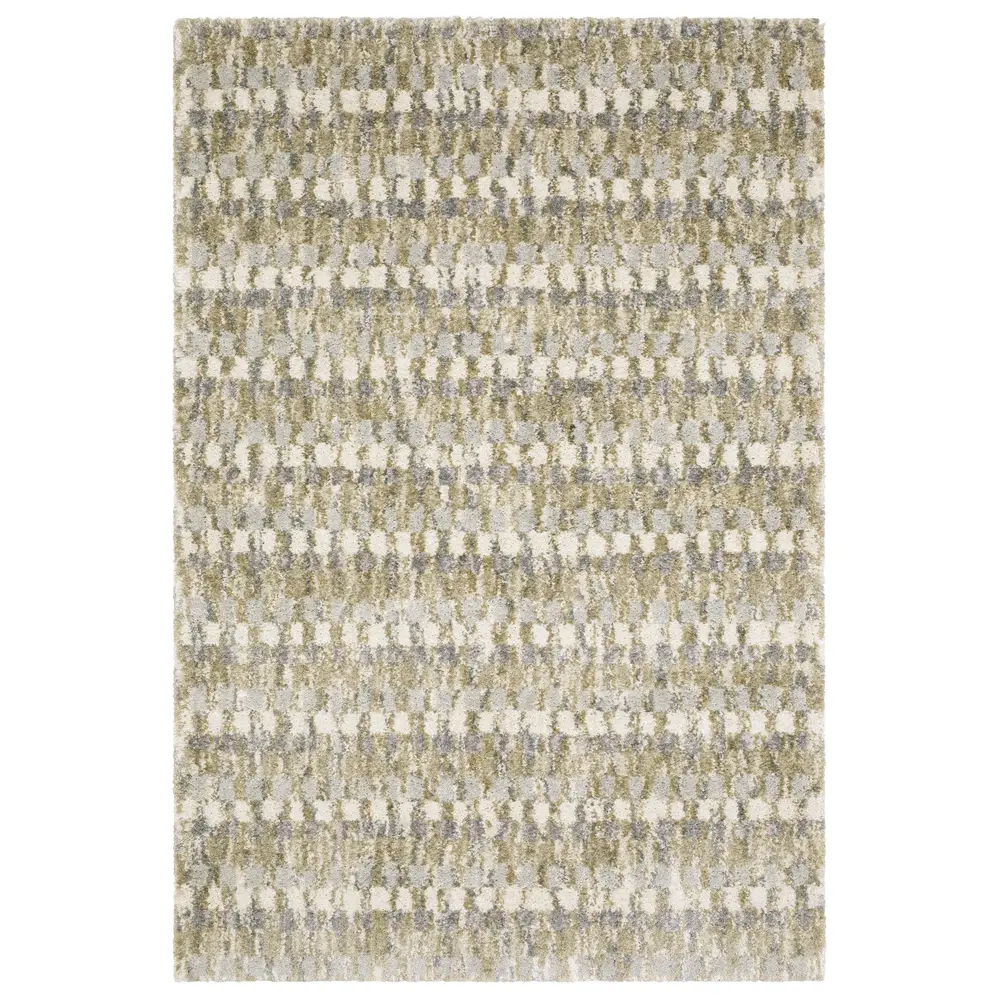 Aspen 3052A Gold/ Grey Indoor Area Rug - 2'3