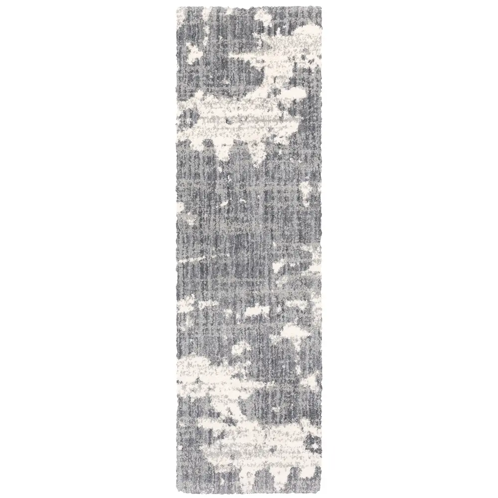 Aspen 003H9 Grey/ Ivory Indoor Area Rug - 2'3