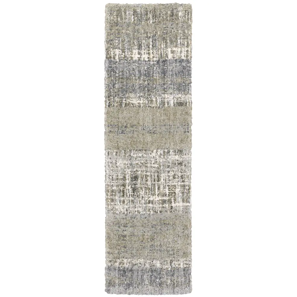 Aspen 530J9 Grey/ Ivory Indoor Area Rug - 2'3