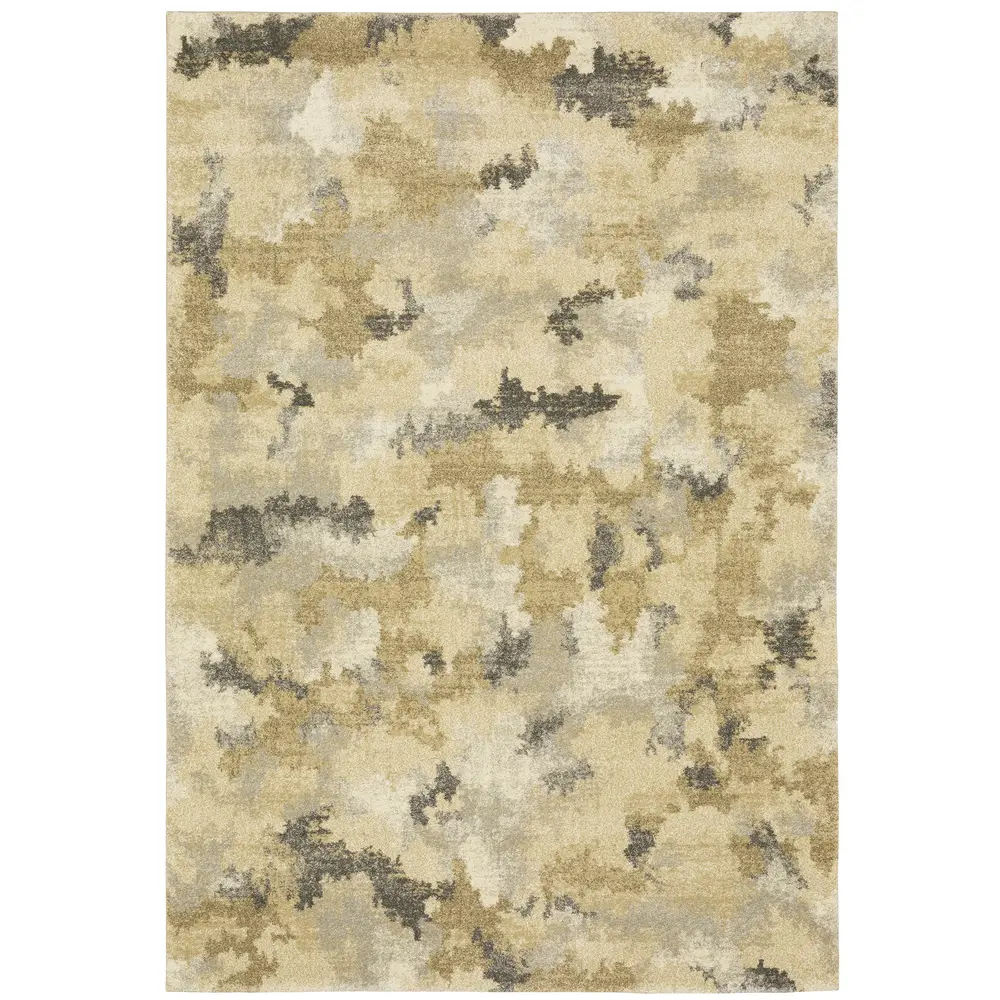Astor 2268Z Beige/ Gold Indoor Area Rug - 5'3