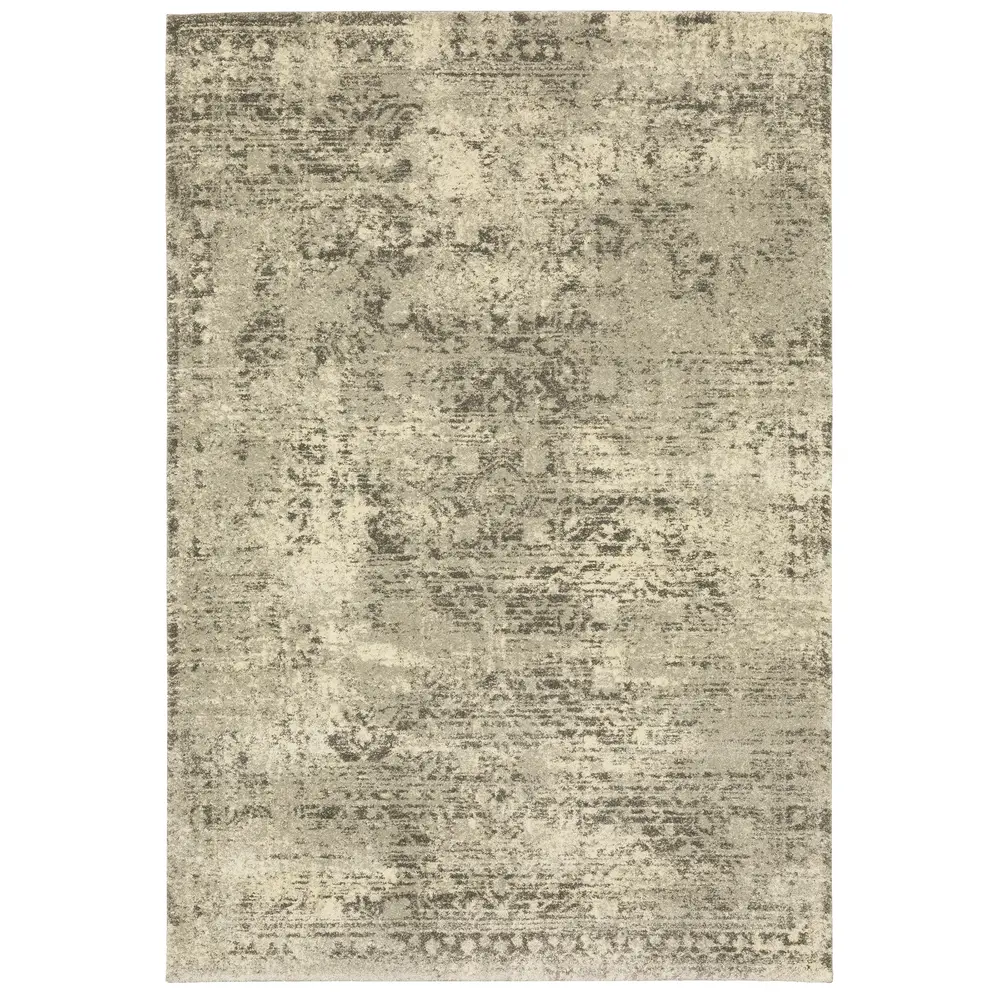 Astor 1806Q Beige/ Grey Indoor Area Rug - 5'3