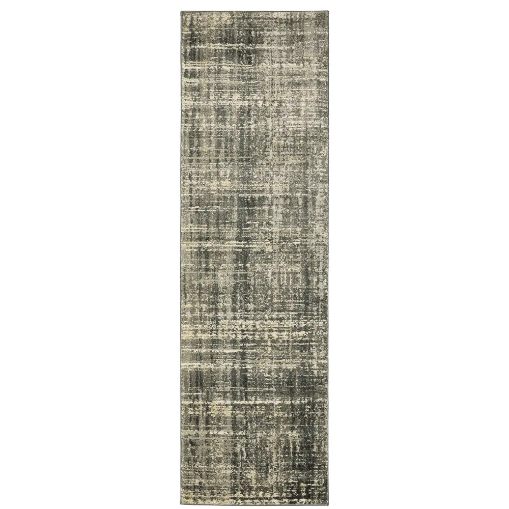 Astor 2541M Charcoal/ Beige Indoor Area Rug - 2'3