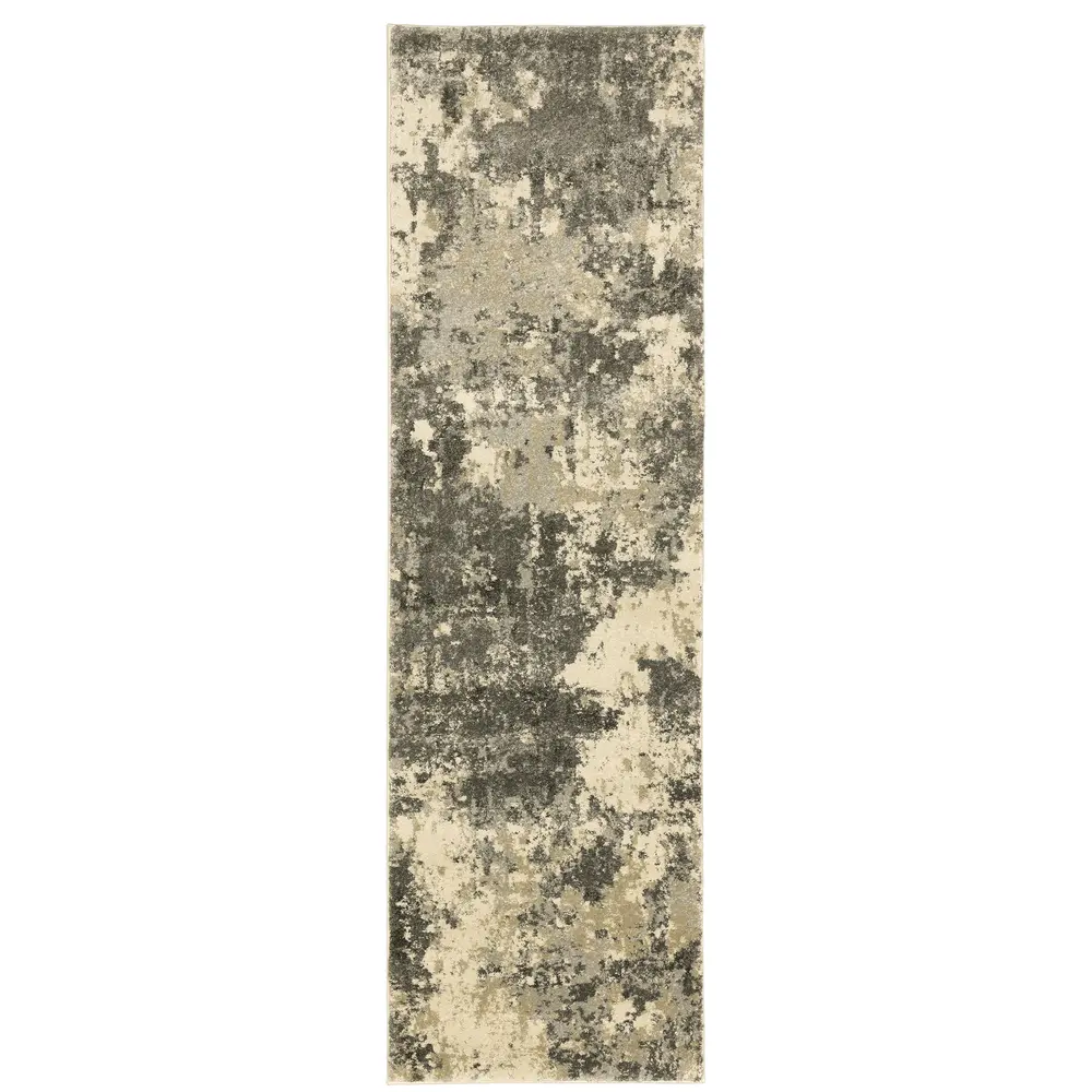 Astor 7150D Grey/ Beige Indoor Area Rug - 2'3