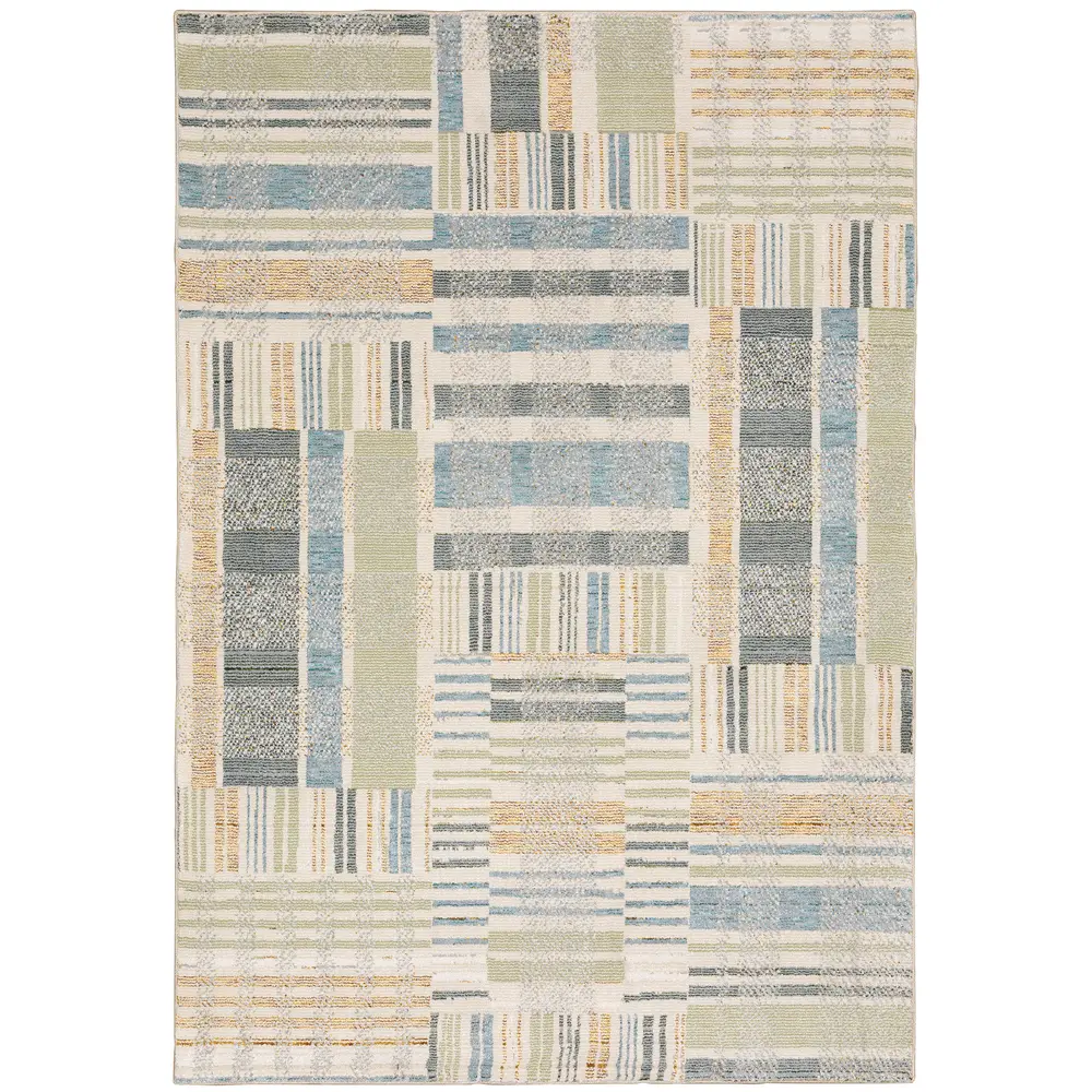 Atlas 752E0 Blue/ Green Indoor Area Rug - 8'6