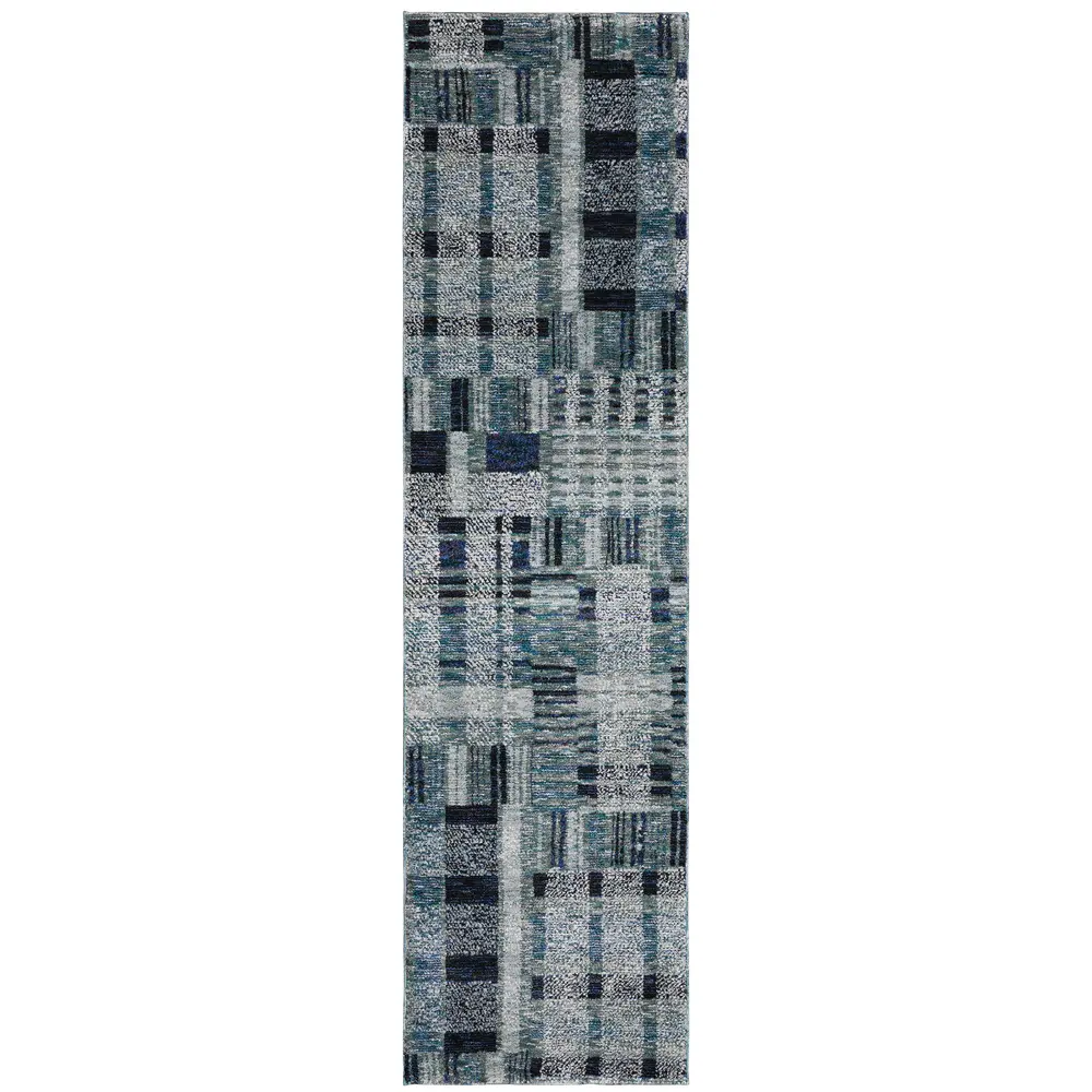 Atlas 752B0 Blue Indoor Area Rug - 2'6