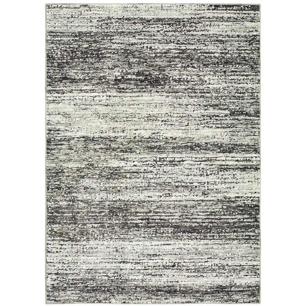 Atlas 8037G Ash/ Charcoal Indoor Area Rug - 3'3