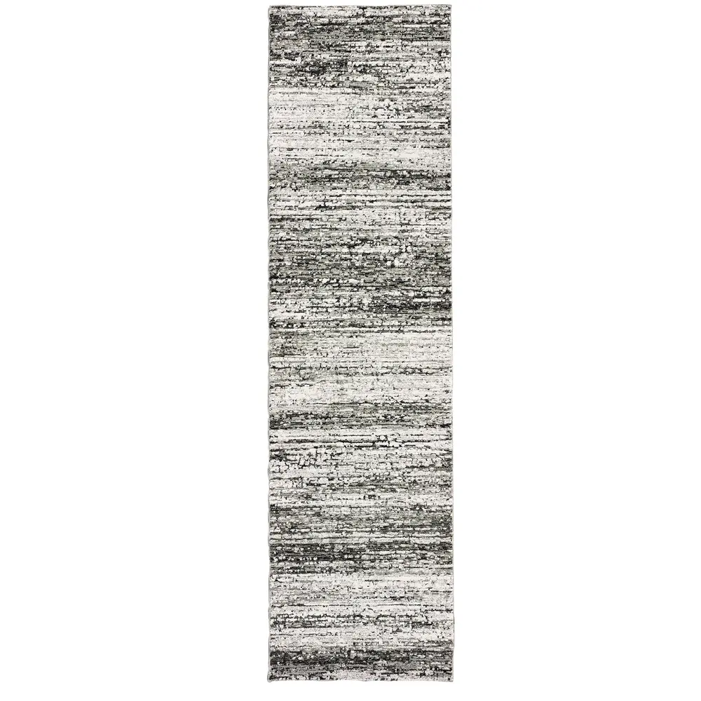 Atlas 8037G Ash/ Charcoal Indoor Area Rug - 2'3