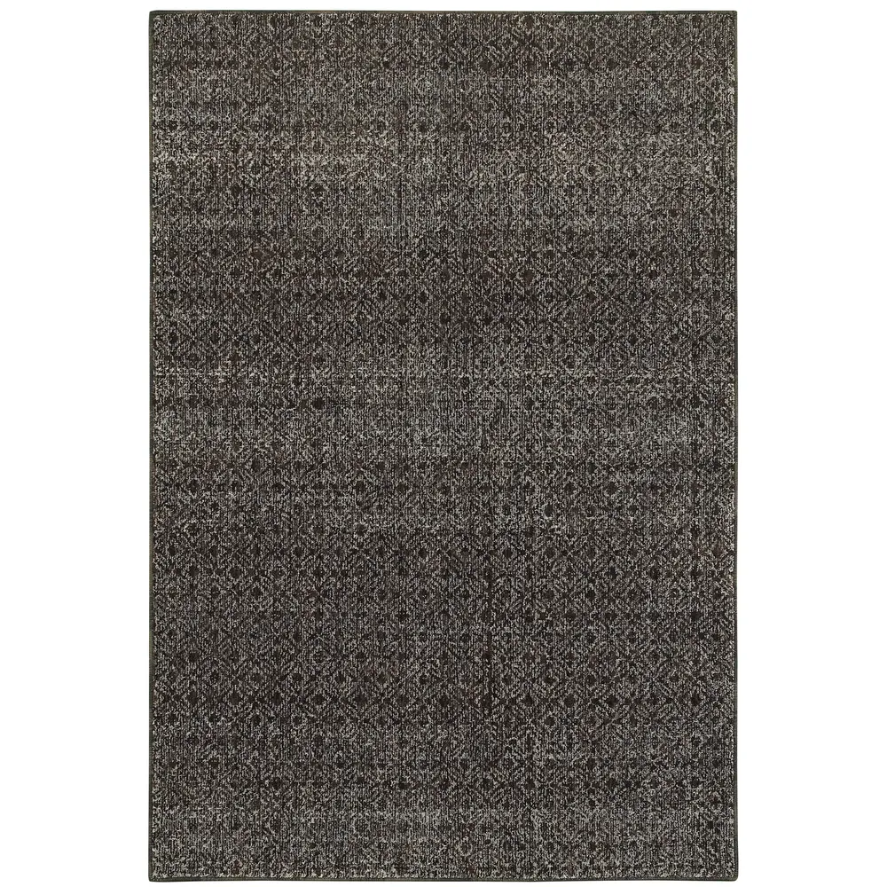 Atlas 8048Q Black/ Grey Indoor Area Rug - 5'3