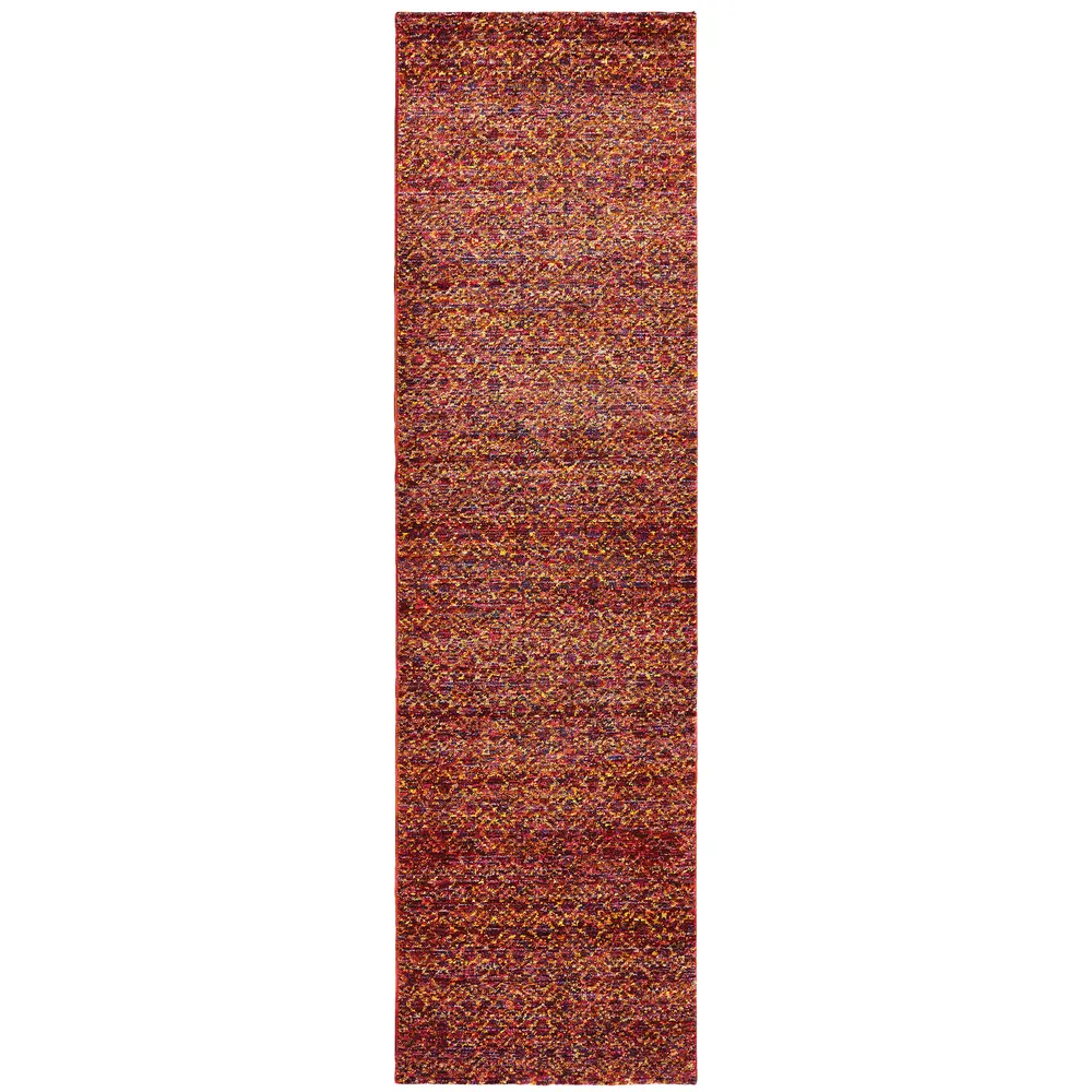 Atlas 8048K Red/ Rust Indoor Area Rug - 2'6