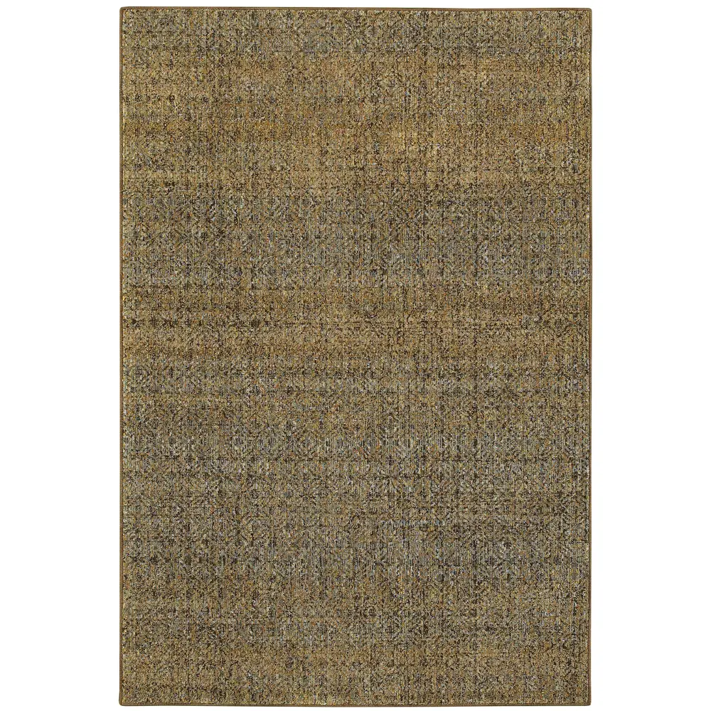 Atlas 8048P Green/ Gold Indoor Area Rug - 5'3