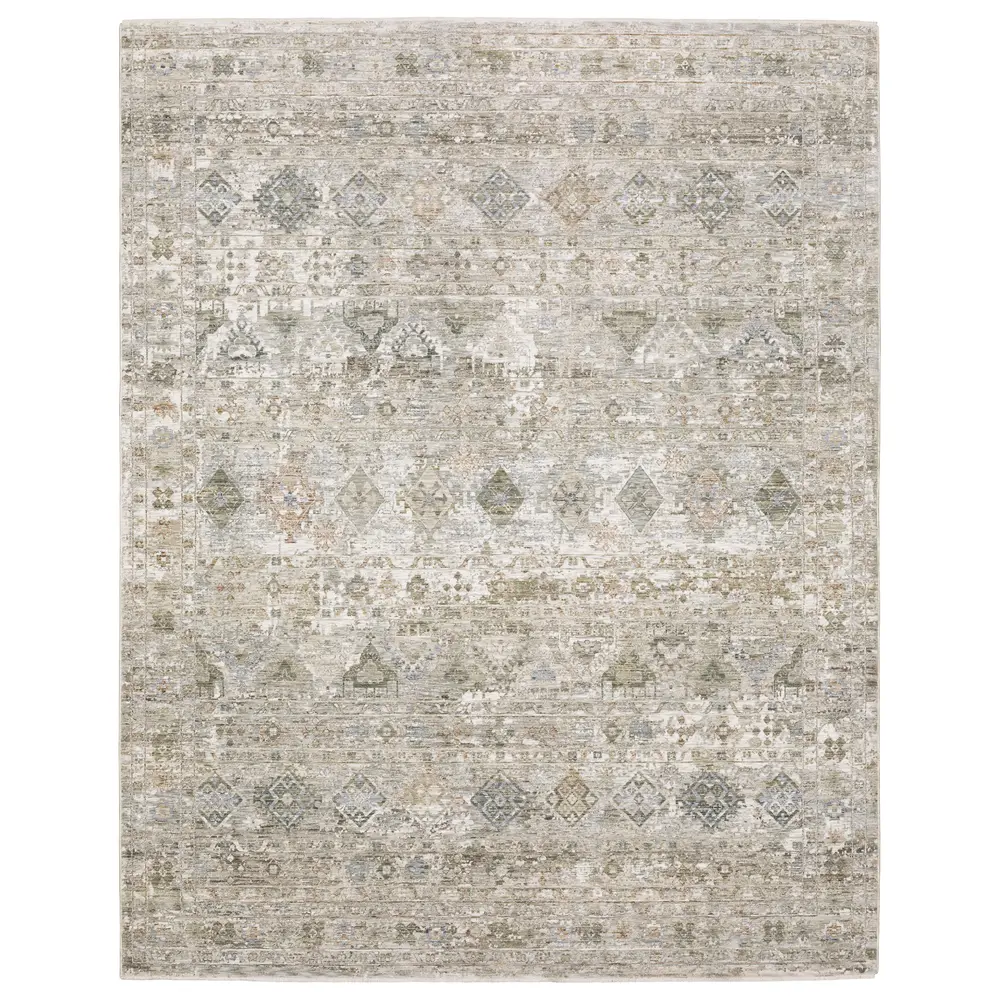 Avalon AVA05 Beige/ Grey Indoor Area Rug - 5'3