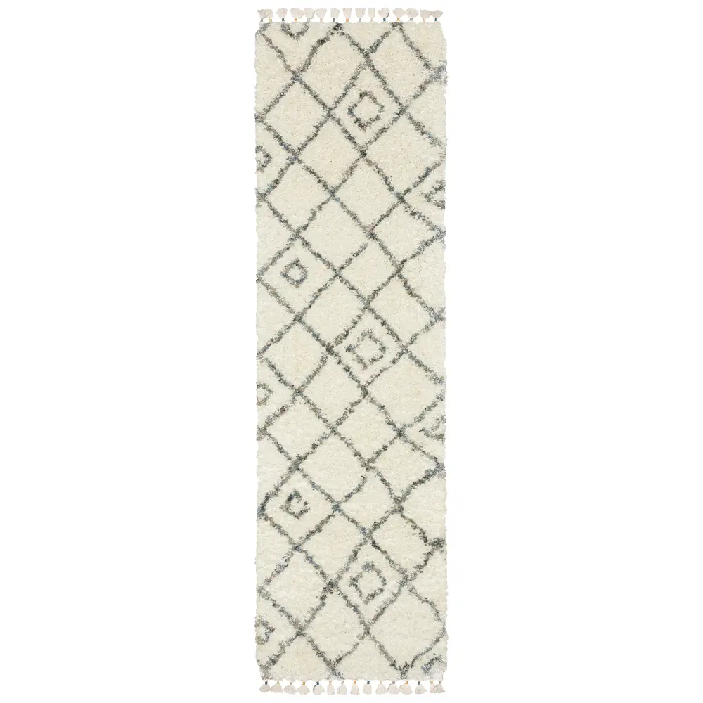 Axis AX03A Ivory/ Multi Indoor Area Rug - 2'3