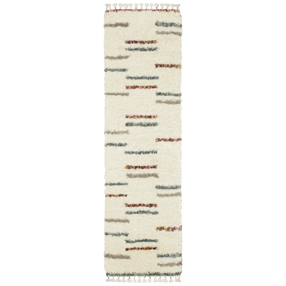 Axis AX04A Ivory/ Multi Indoor Area Rug - 2'3