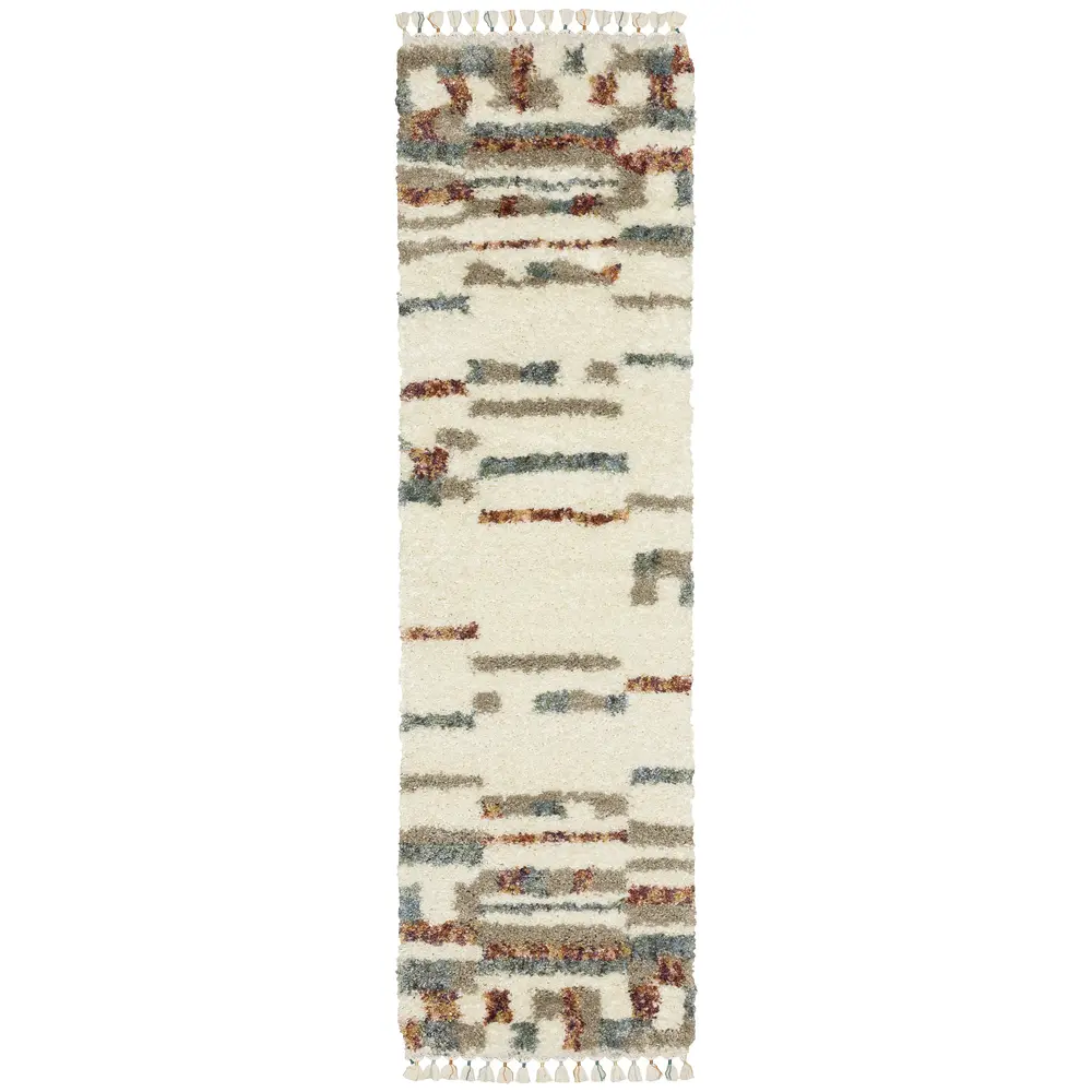 Axis AX06A Ivory/ Multi Indoor Area Rug - 2'3