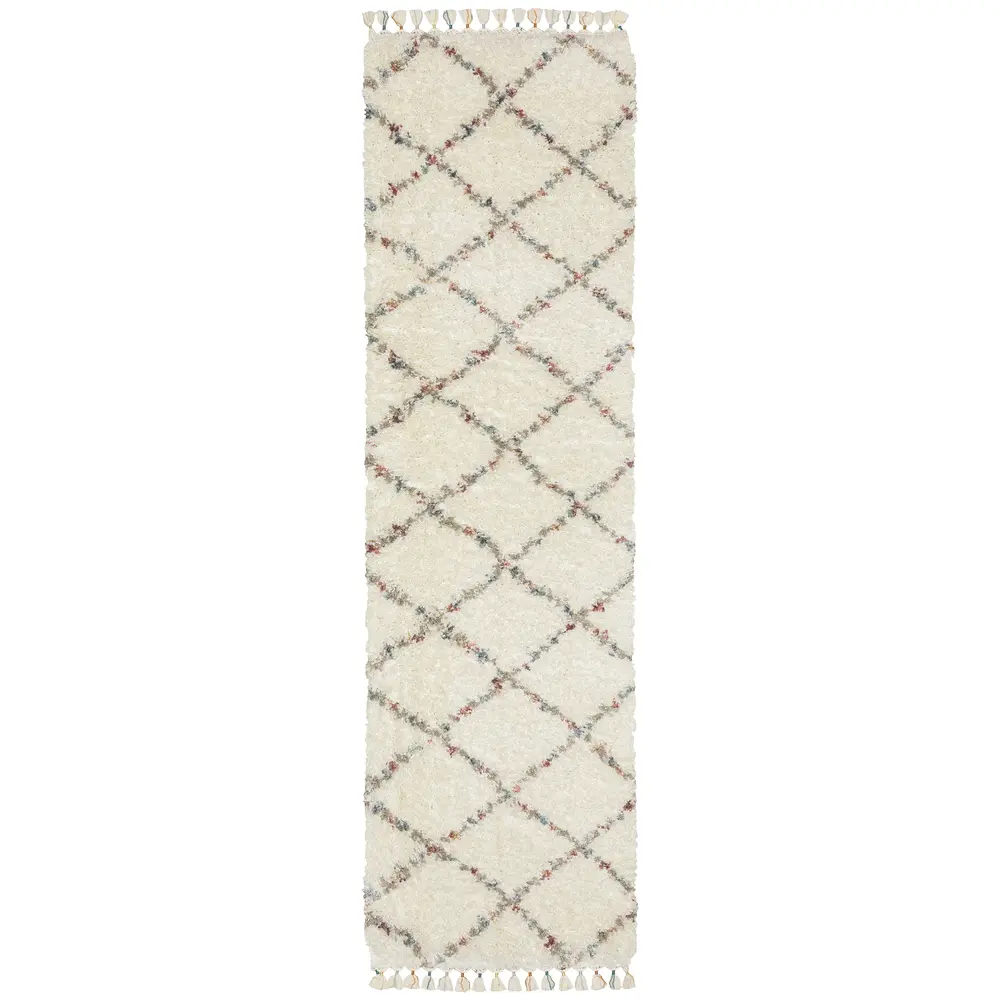 Axis AX08A Ivory/ Multi Indoor Area Rug - 2'3