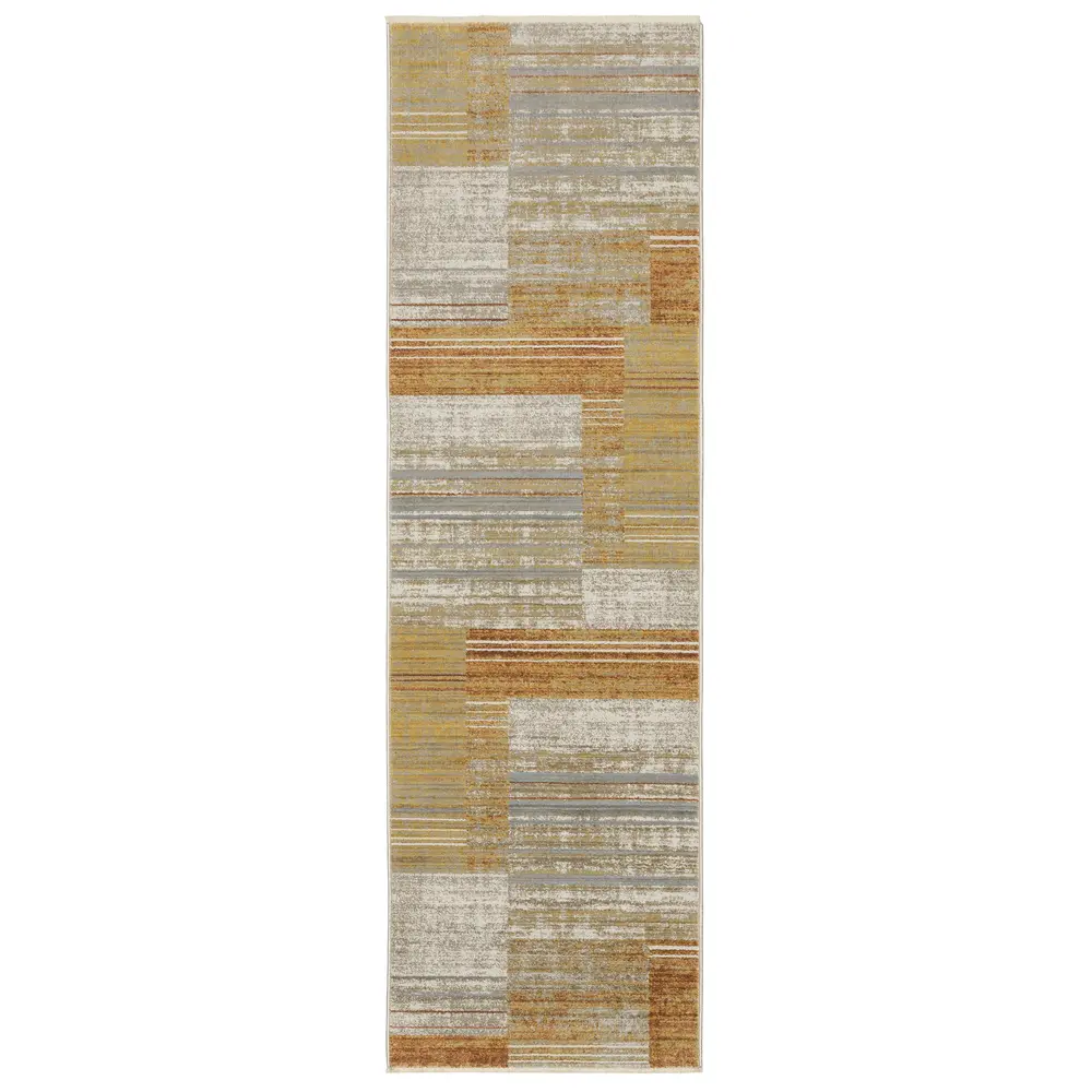 Bauer 090R2 Rust/ Gold Indoor Area Rug - 2'3