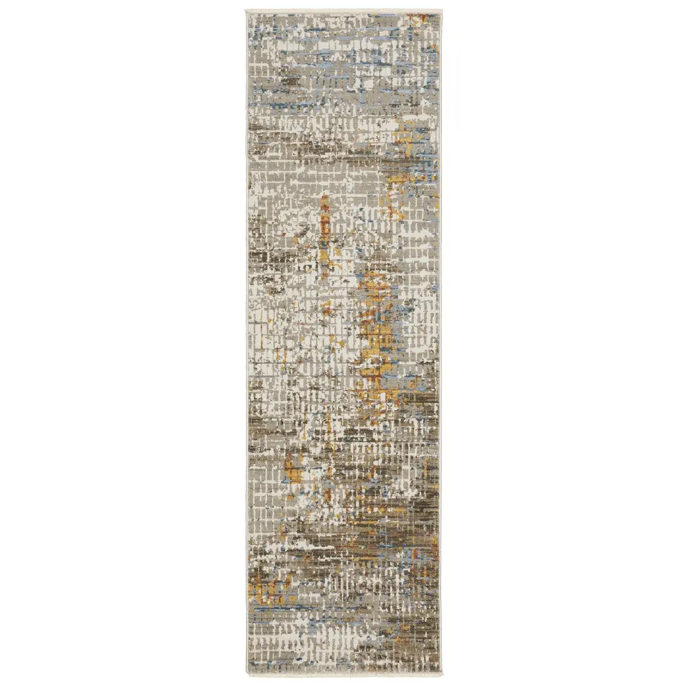 Bauer 005E2 Beige/ Multi Indoor Area Rug - 2'3