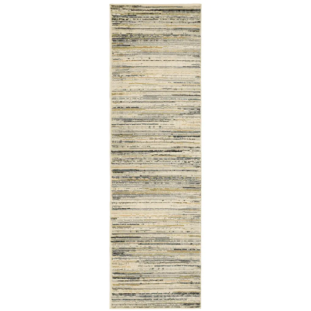 Bowen 1332J Ivory/ Gold Indoor Area Rug - 2'3