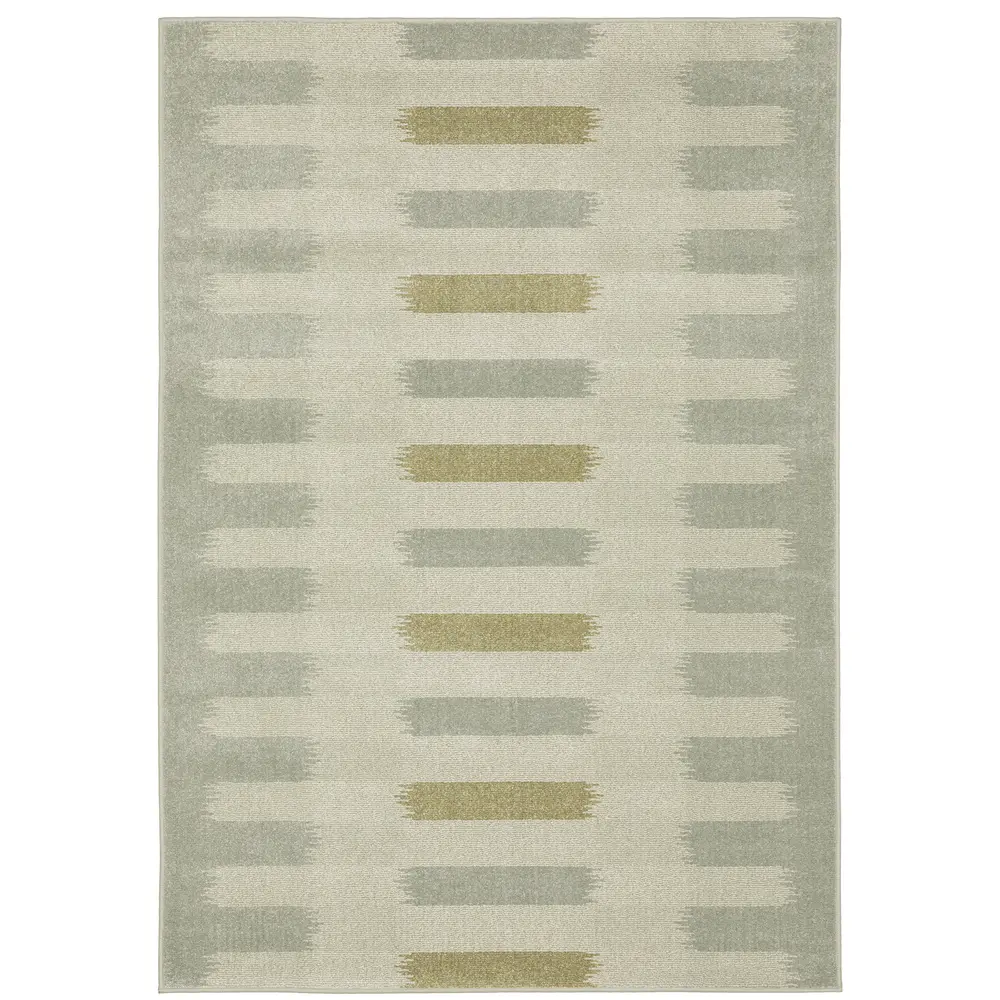 Branson BR09A Beige/ Grey Indoor Area Rug - 6'7