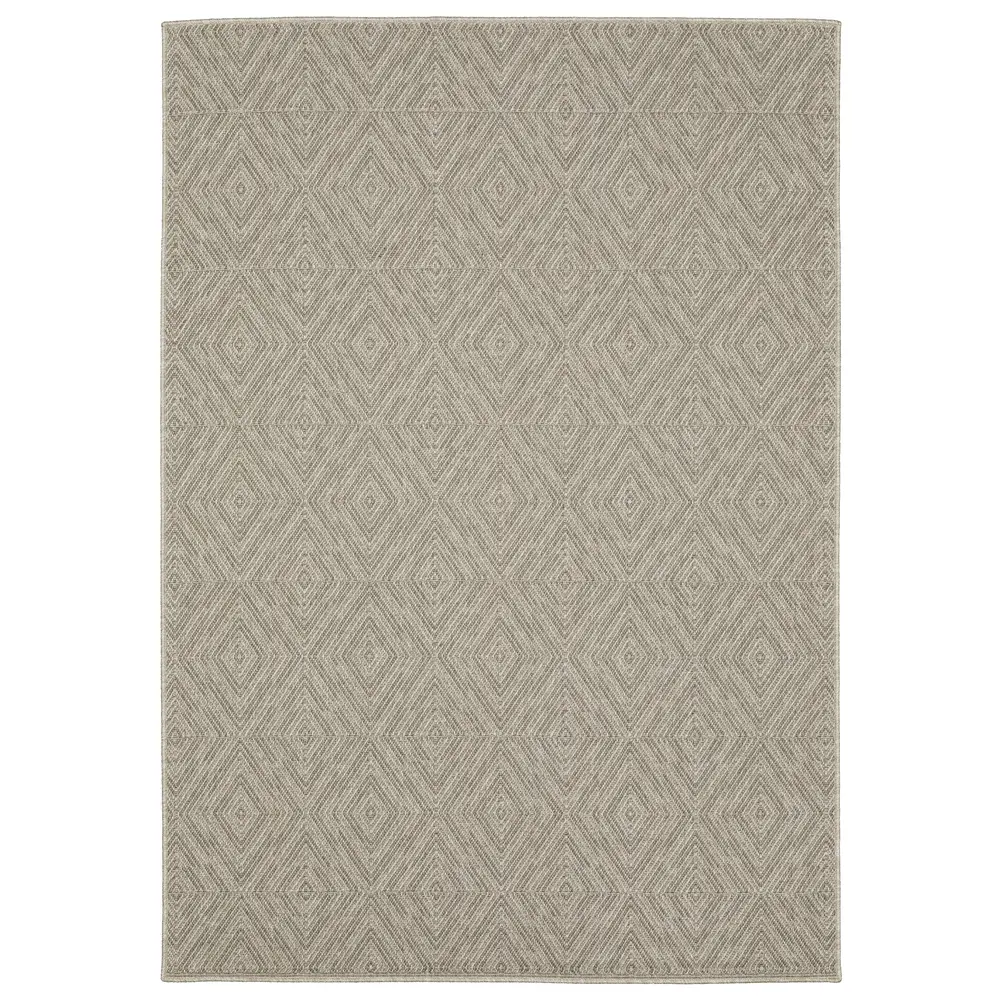 Caicos CA08A Grey/ Light Grey Indoor/Outdoor Area Rug - 6'7