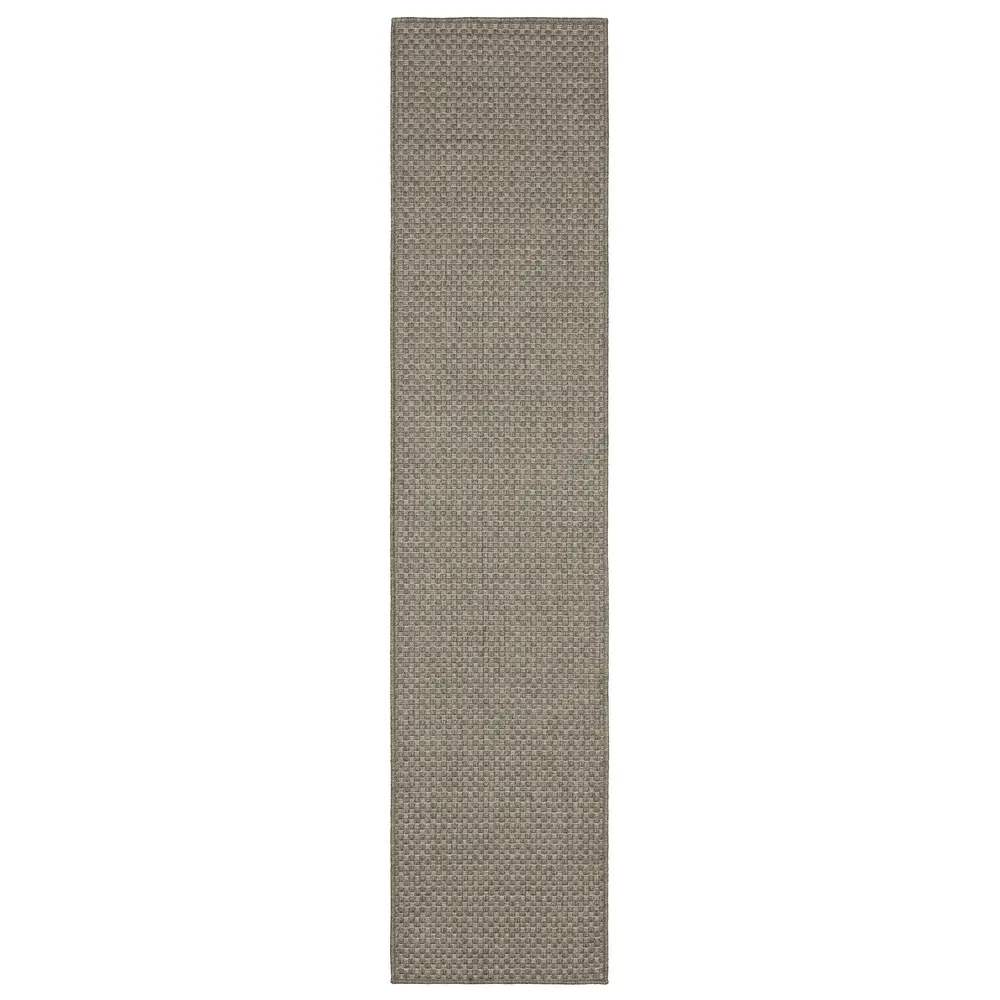 Caicos CA01N Grey Indoor/Outdoor Area Rug - 1'10