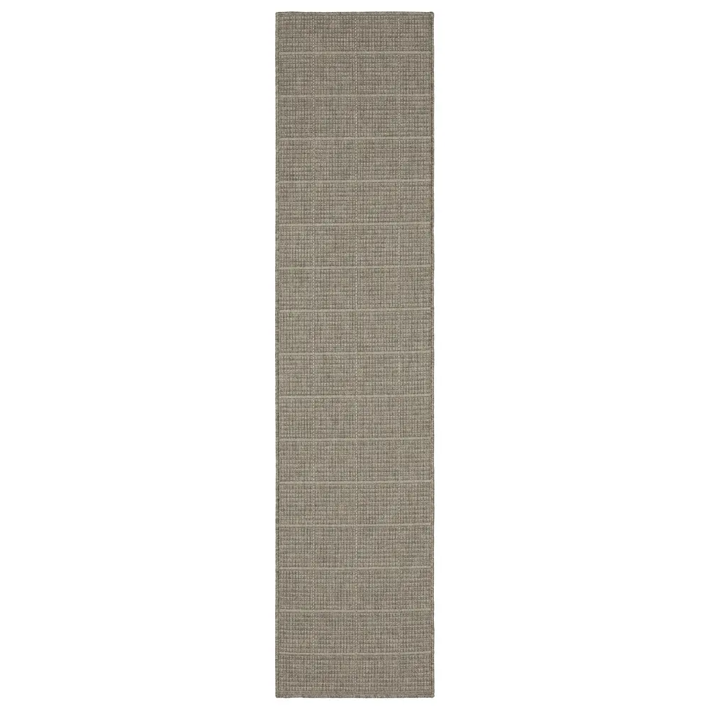 Caicos CA04B Grey/ Light Grey Indoor/Outdoor Area Rug - 1'10