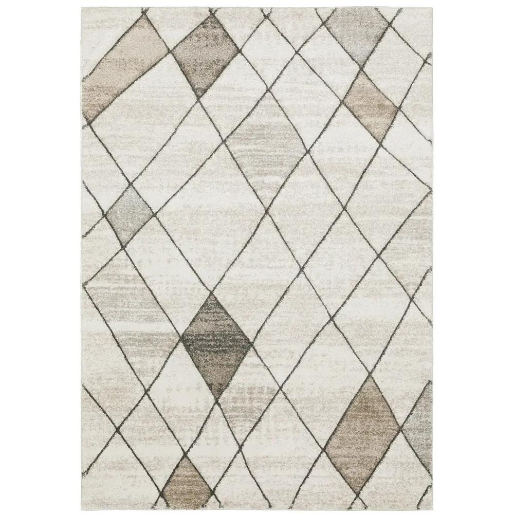 Cambria 4928A Beige/ Grey Indoor Area Rug - 9'10