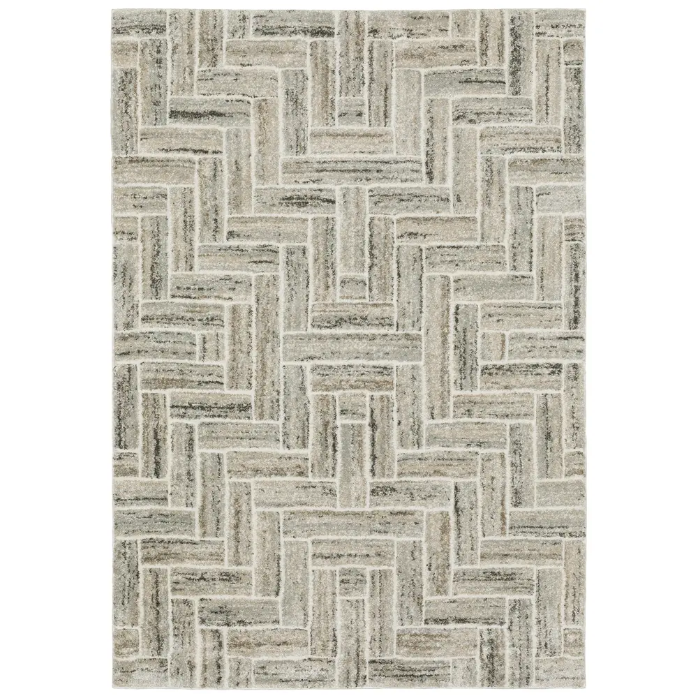 Cambria 093L2 Ivory/ Beige Indoor Area Rug - 6'7