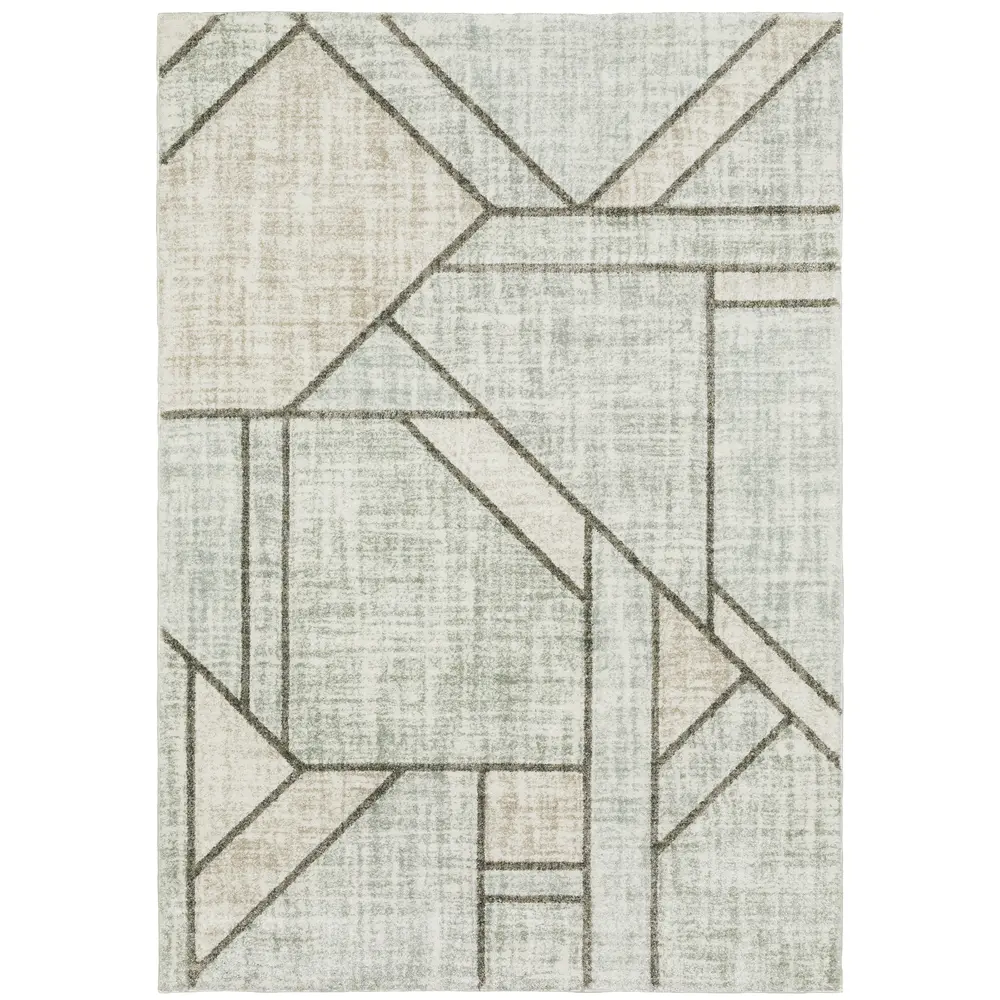 Cambria 5569B Grey/ Beige Indoor Area Rug - 3'3