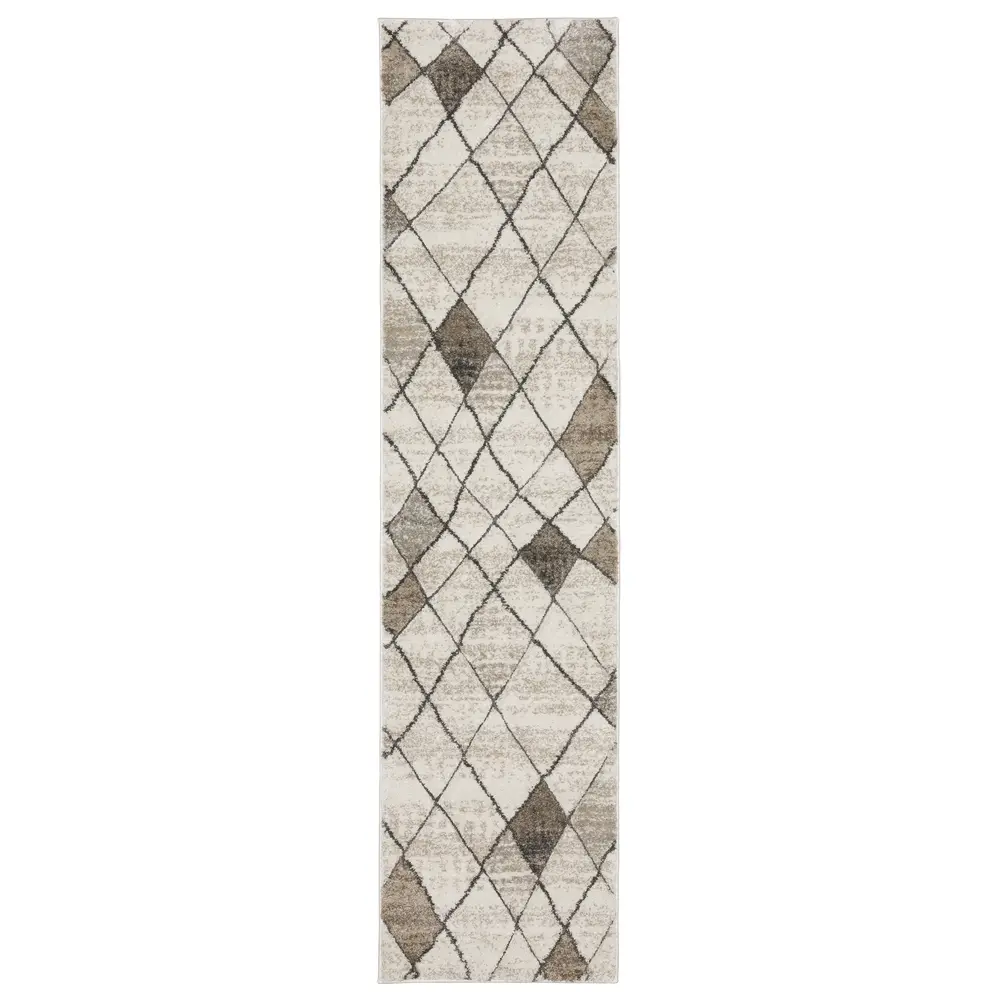 Cambria 4928A Beige/ Grey Indoor Area Rug - 1'10