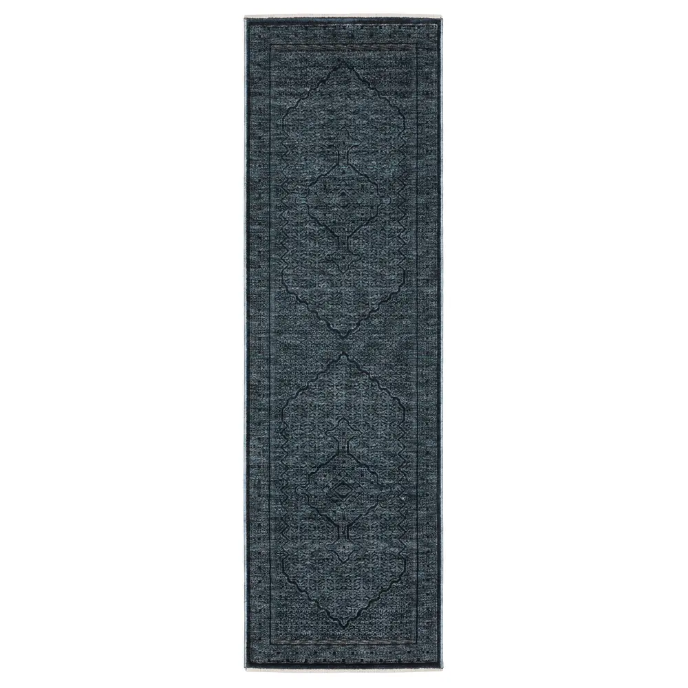 Capella CAP01 Blue/ Teal Indoor Area Rug - 2'3