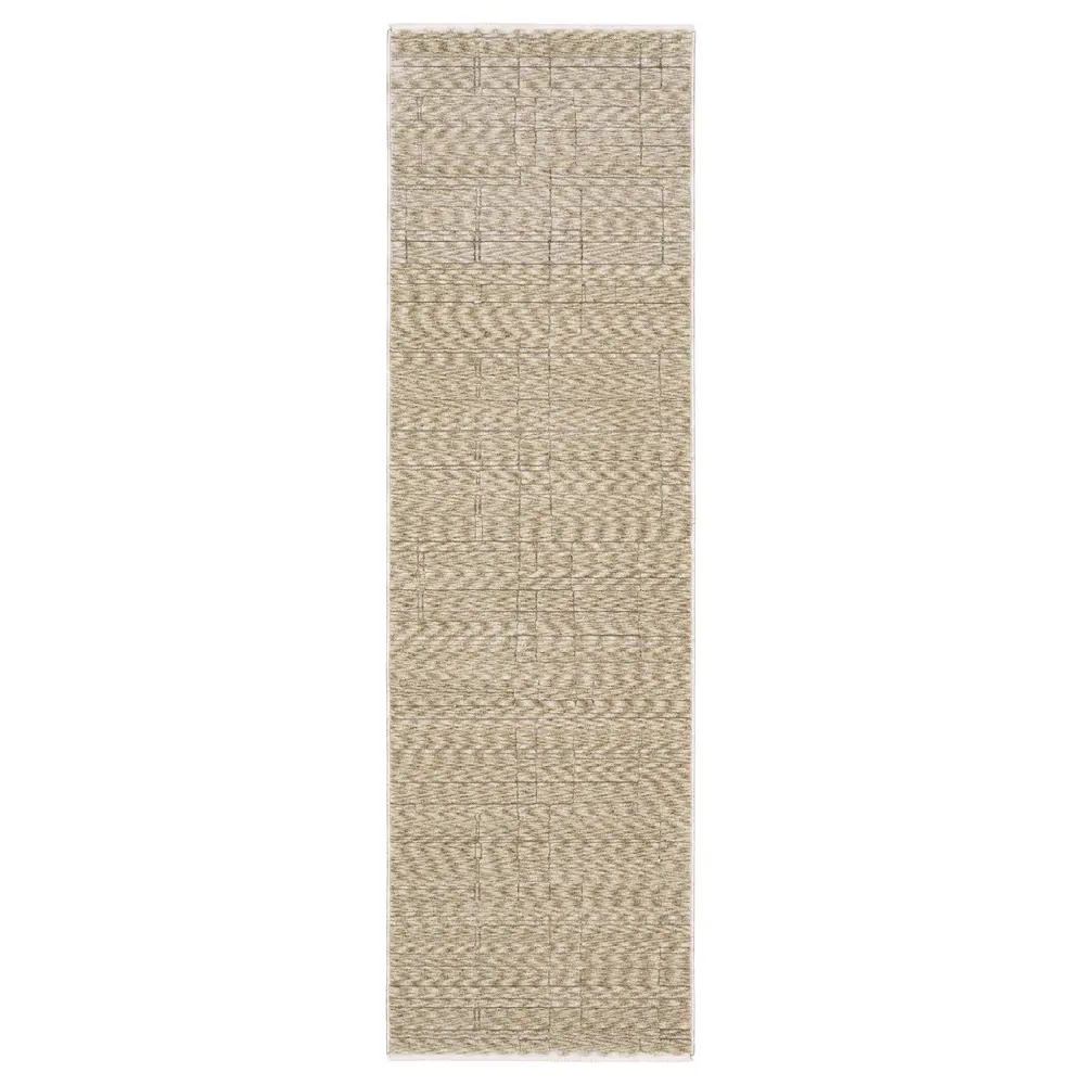 Capella CAP07 Beige/ Brown Indoor Area Rug - 2'3