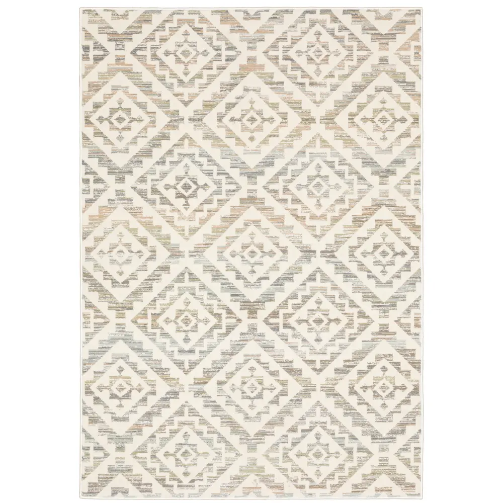 Capistrano 288Q1 Ivory/ Grey Indoor Area Rug - 9'10