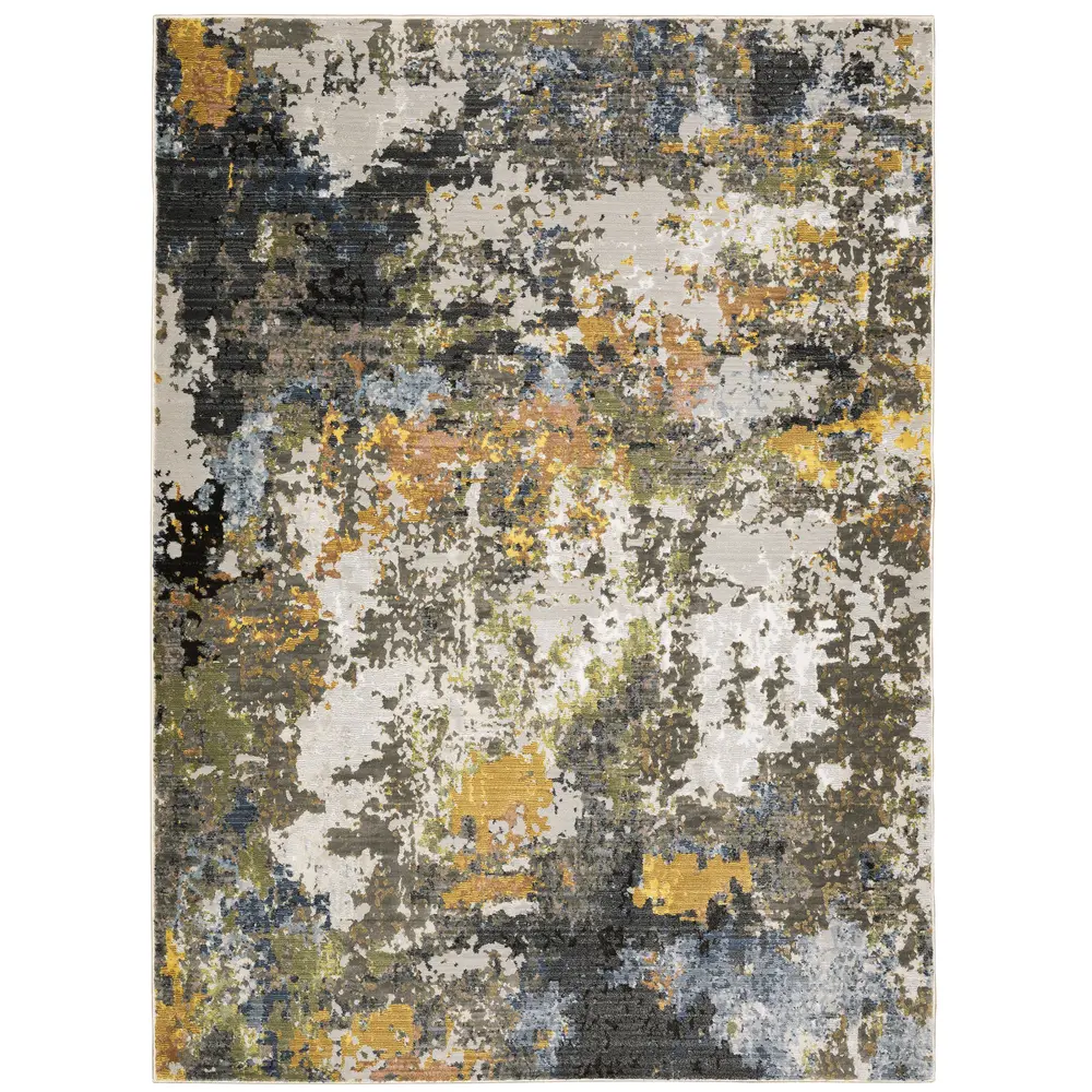 Caravan 502X8 Grey/ Multi Indoor Area Rug - 9'10