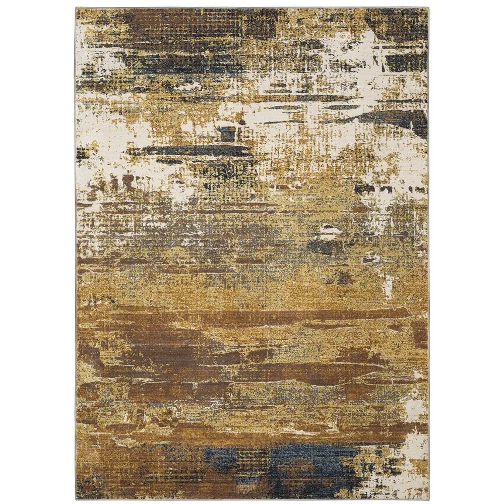 Caravan 8020X Gold/ Brown Indoor Area Rug - 7'10