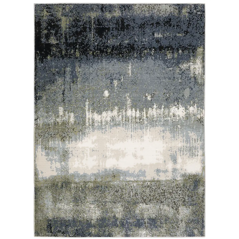 Caravan 5571H Blue/ Green Indoor Area Rug - 3'3