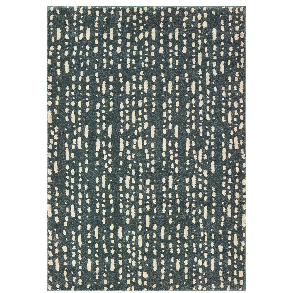 Carson 9673B Blue/ Ivory Indoor Area Rug - 9'10