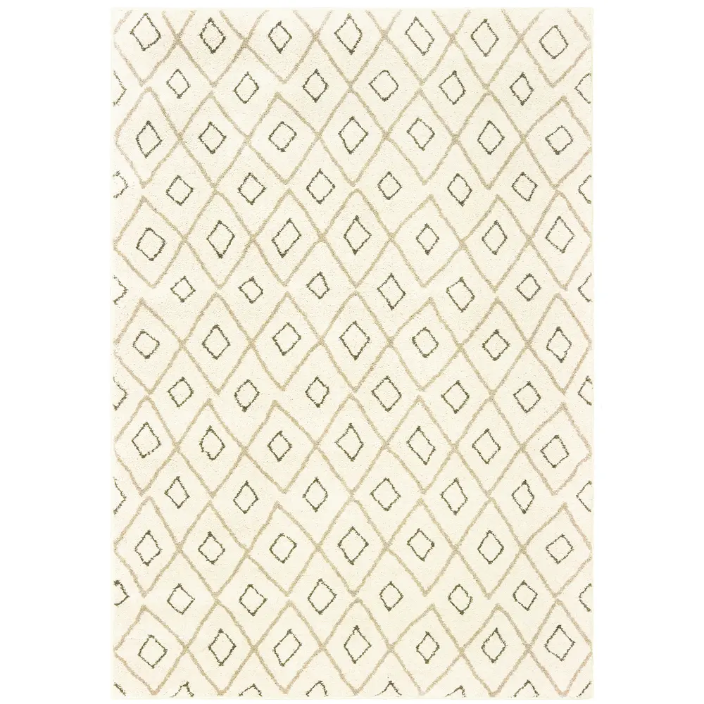 Carson 3943G Ivory/ Sand Indoor Area Rug - 9'10