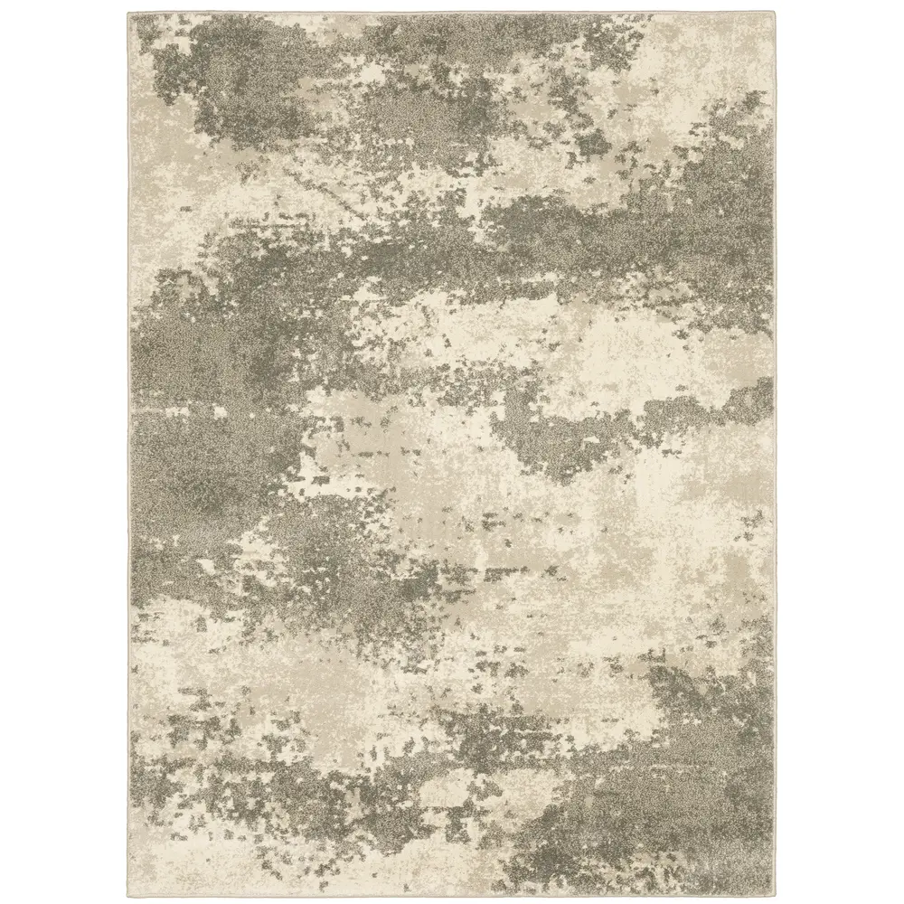 Carson 0734D Beige/ Grey Indoor Area Rug - 9'10