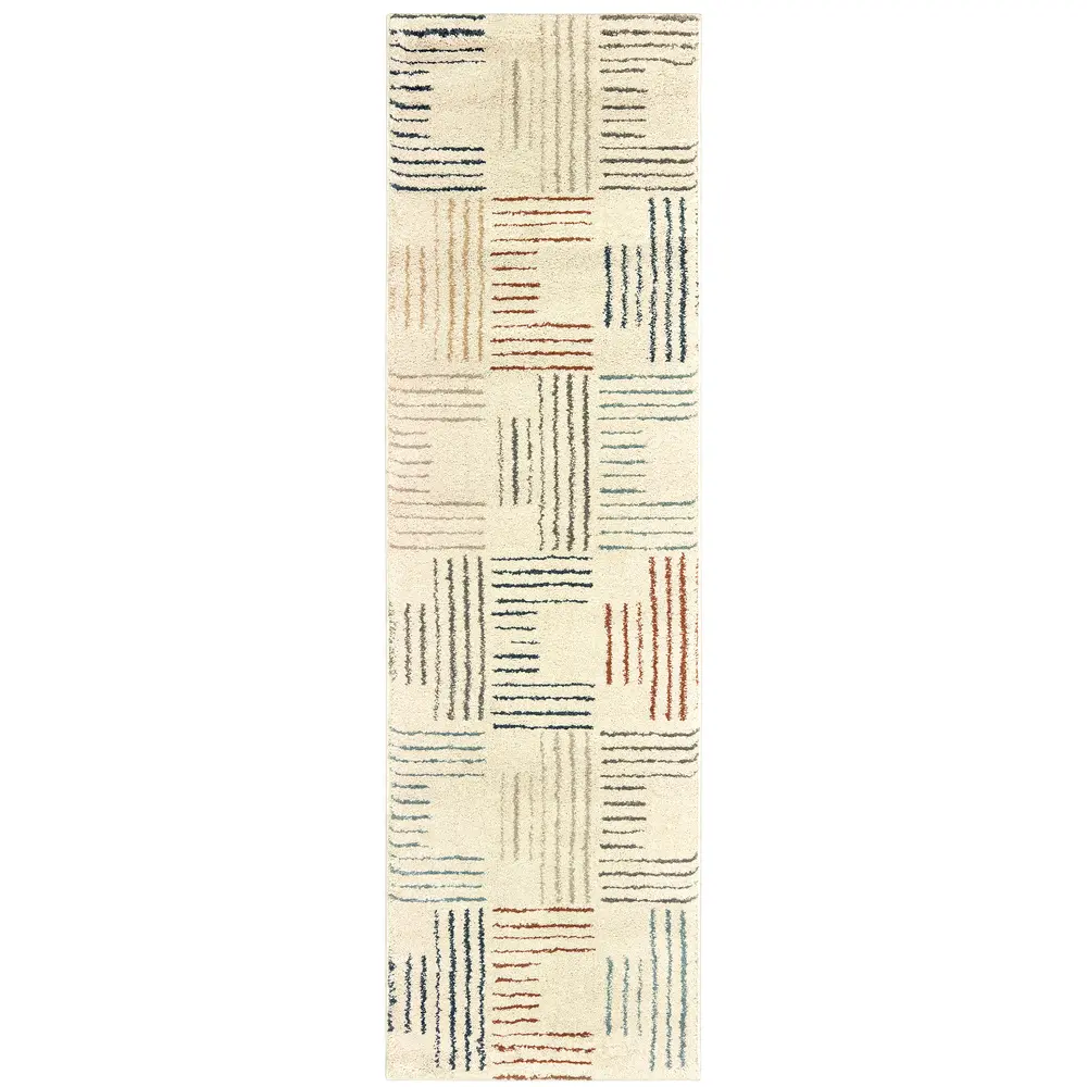 Carson 9663A Ivory/ Multi Indoor Area Rug - 2'3