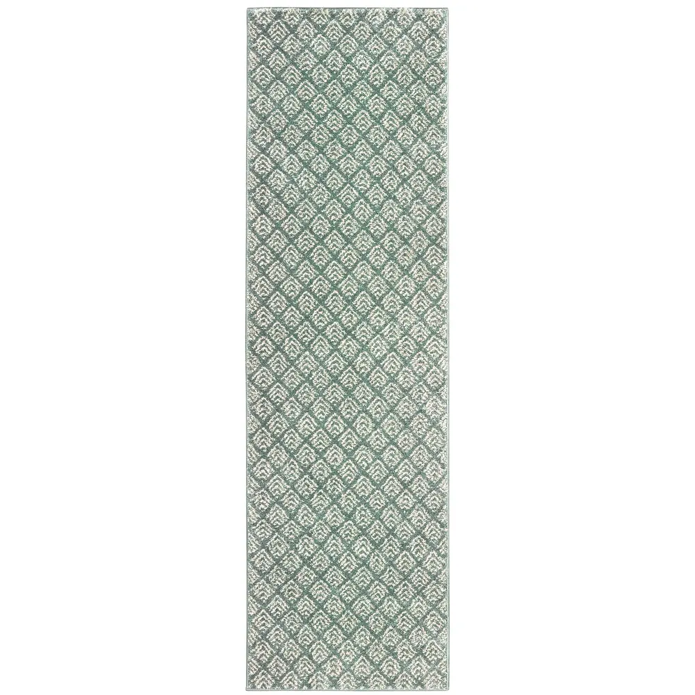 Carson 9667C Blue/ Ivory Indoor Area Rug - 2'3