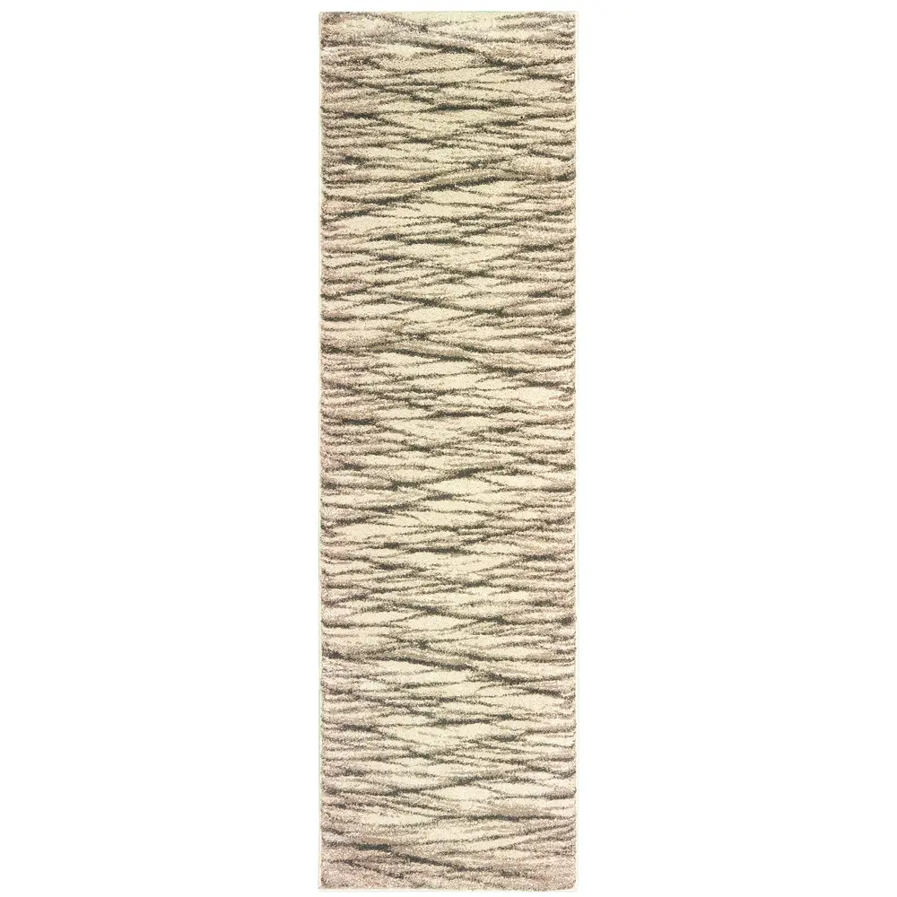 Carson 9671C Ivory/ Sand Indoor Area Rug - 2'3
