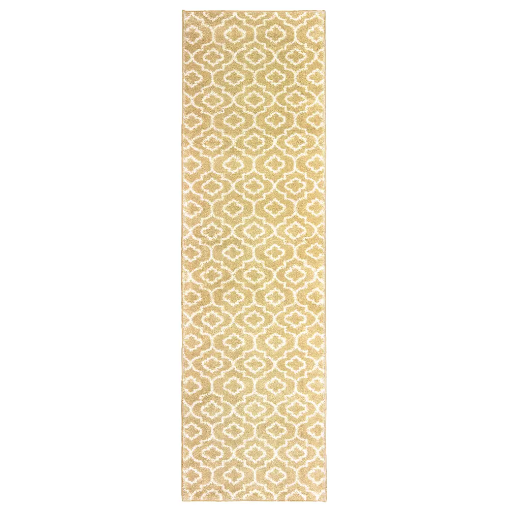 Carson 9672E Gold/ Ivory Indoor Area Rug - 2'3