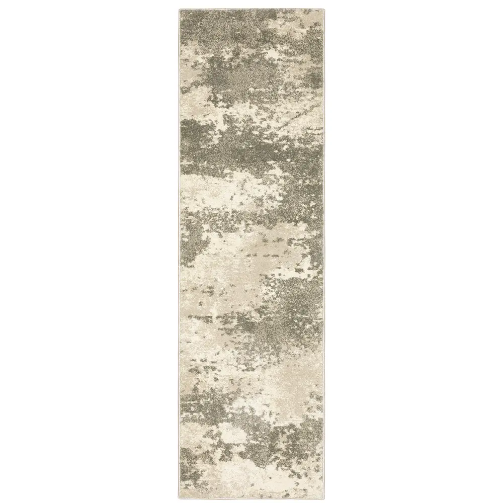 Carson 0734D Beige/ Grey Indoor Area Rug - 2'3