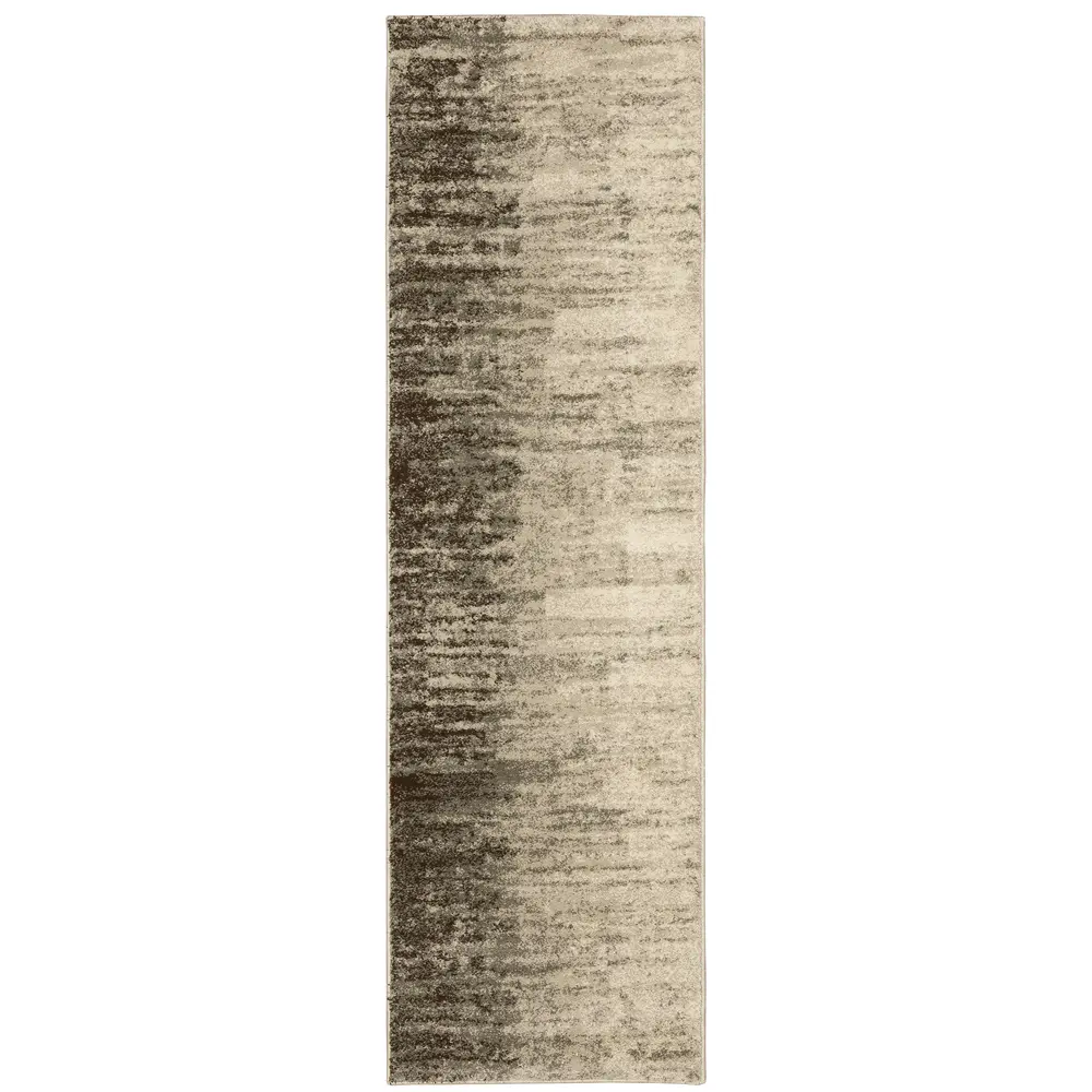 Carson 0735A Beige/ Grey Indoor Area Rug - 2'3