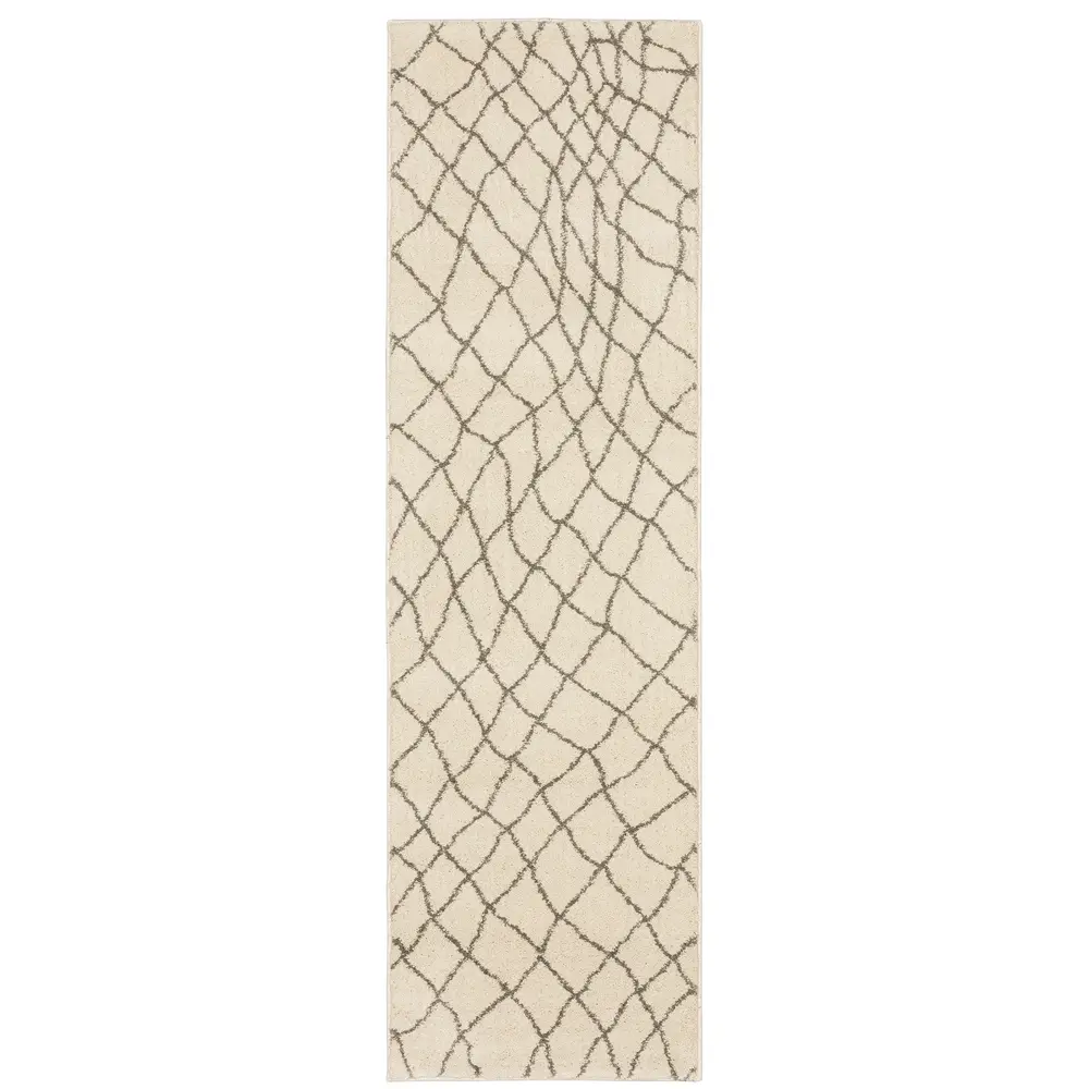 Carson 0738B Ivory/ Grey Indoor Area Rug - 2'3