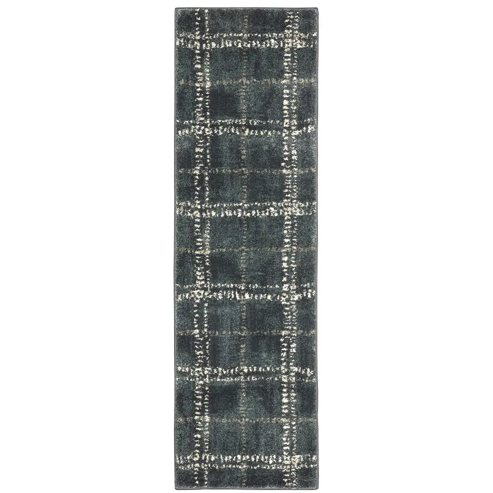 Carson 0746J Blue/ Ivory Indoor Area Rug - 2'3