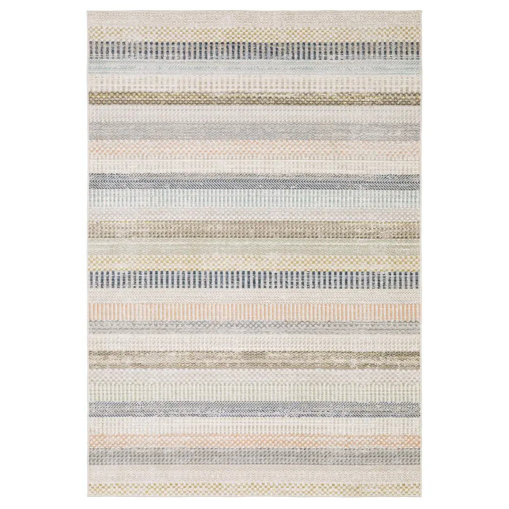 Cavett CAV08 Ivory/ Multi Indoor Area Rug - 7'10