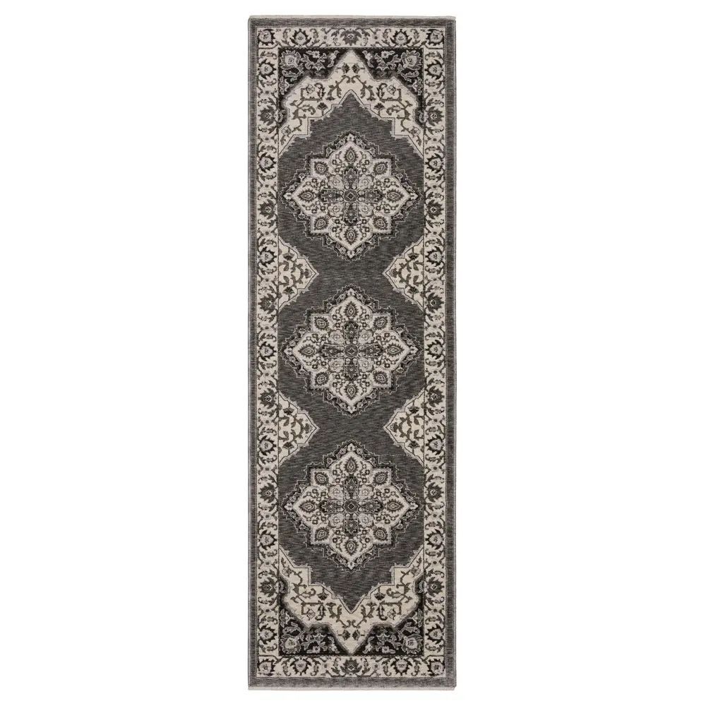 Chamberlain CH05A Grey/ Beige Indoor Area Rug - 2'3